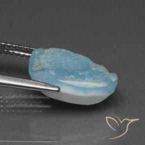 Druzy emimorfitica Blu acqua naturale da 5.68 ct, Taglio a fantasia, Opaco