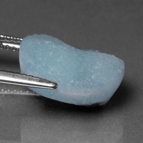 Drusa di emimorfite naturale turchese da 8,18 ct, forma fantasia, opaco
