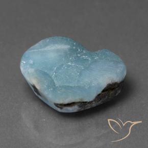 Druzy emimorfitica Verde bluastro chiaro naturale da 6.72 ct, Taglio a fantasia, Opaco