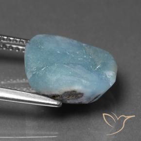 Druzy emimorfitica Verde bluastro chiaro naturale da 6.72 ct, Taglio a fantasia, Opaco
