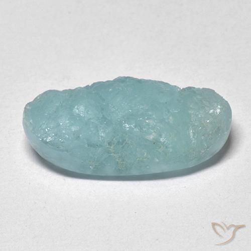 5.71ct Naturale Verde bluastro chiaro Druse emimorfite, Ovale, Traslucido