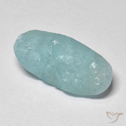 Druzy emimorfitica Verde bluastro chiaro naturale da 5.71 ct, Ovale, Traslucido