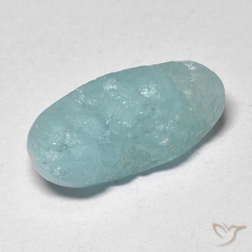 Druzy emimorfitica Verde bluastro chiaro naturale da 5.71 ct, Ovale, Traslucido