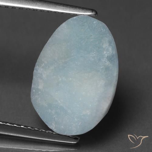 6.63ct Naturale Azzurro Druse emimorfite, Taglio a fantasia, Opaco