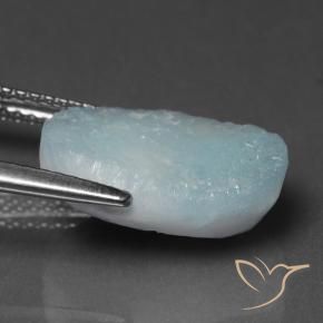 Druzy emimorfitica Azzurro naturale da 6.63 ct, Taglio a fantasia, Opaco