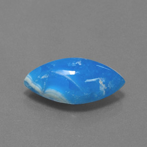 Emimorfite naturale blu da 9,64 ct, marchesa, opaco