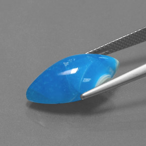 Emimorfite naturale blu da 9,64 ct, marchesa, opaco