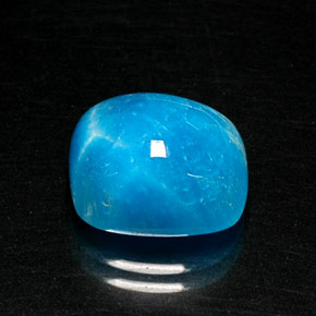 Emimorfite naturale blu da 8,31 ct, taglio a cuscino, opaco