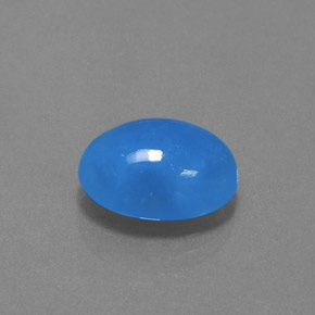 Emimorfite Blu naturale da 8.80 ct, Taglio ovale, Opaco