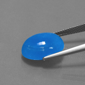 Emimorfite Blu naturale da 8.80 ct, Taglio ovale, Opaco