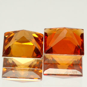Granato essonite naturale arancione da  ct, quadrato, VS