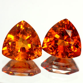 Granato essonite naturale arancione da  ct, trillion, VS-SI
