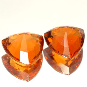 Granato essonite naturale arancione da  ct, trillion, VS-SI