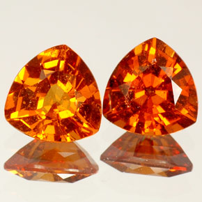 Granato essonite naturale arancione da  ct, trillion, VS