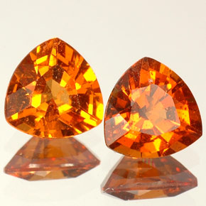 Granato essonite naturale arancione da  ct, trillion, VS