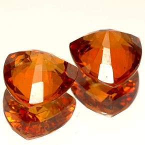 Granato essonite naturale arancione da  ct, trillion, VS