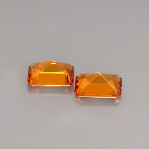 Granato essonite naturale arancione da  ct, taglio smeraldo, SI