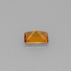 Granato essonite naturale arancione da 0,61 ct, taglio smeraldo, VS