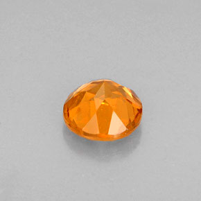 Granato hessonite Arancione naturale da 0.65 ct, Taglio rotondo, VS