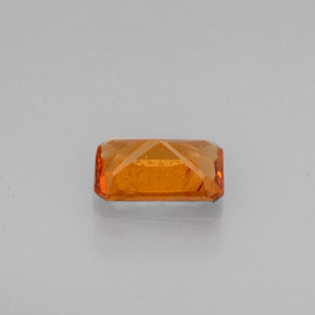 Granato essonite naturale arancione da 0,50 ct, taglio smeraldo, VS-SI