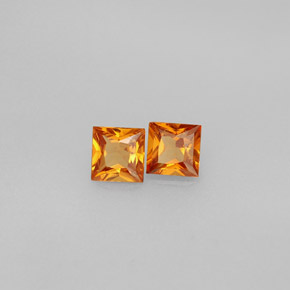 Granato essonite naturale arancione da  ct, quadrato, VS