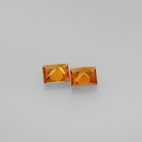 Granato essonite naturale arancione da  ct, quadrato, VS