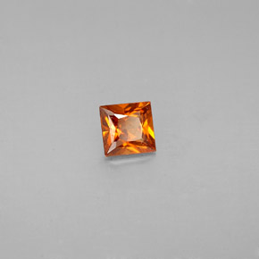 Granato hessonite Mandarino naturale da 0.38 ct, Quadrato, VS