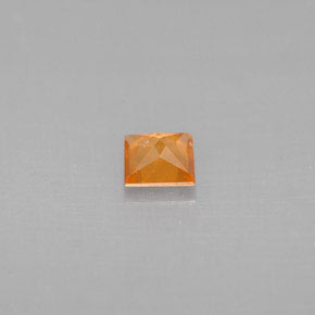 Granato essonite naturale arancione da 0,32 ct, quadrato, VS