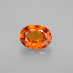Granato hessonite Mandarino naturale da 1.16 ct, Taglio ovale, SI