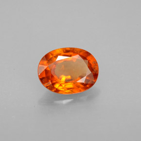 Granato hessonite Mandarino naturale da 1.16 ct, Taglio ovale, SI