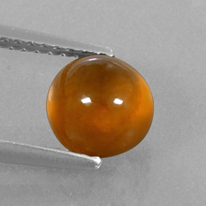 Granato essonite naturale arancione da 2,44 ct, trasparente, trasparente/traslucido
