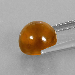 Granato essonite naturale arancione da 2,44 ct, trasparente, trasparente/traslucido