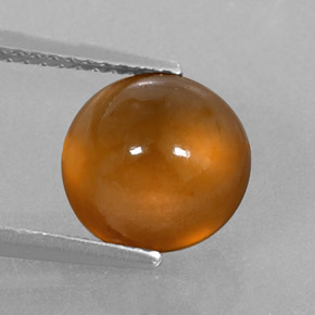 Granato essonite naturale arancione da 3,80 ct, trasparente, trasparente/traslucido