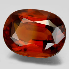 Granato essonite naturale arancione da 22,77 ct, taglio ovale, VS