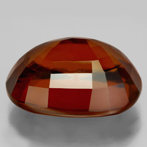 Granato essonite naturale arancione da 22,77 ct, taglio ovale, VS