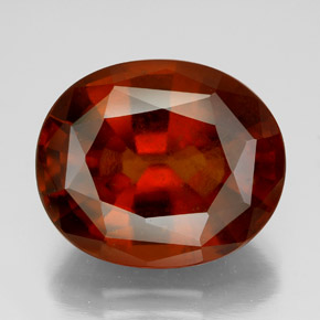 Granato essonite naturale arancione da 13,00 ct, taglio ovale, VS-SI