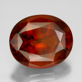 Granato essonite naturale arancione da 13,00 ct, taglio ovale, VS-SI