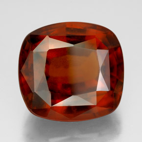 Granato essonite naturale arancione da 16,30 ct, taglio a cuscino, VS