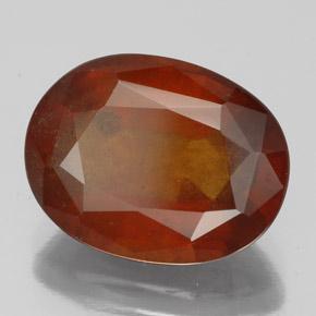 Granato hessonite Arancione rossastra naturale da 6.22 ct, Taglio ovale, VS-SI