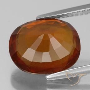 Granato hessonite Arancia Fuoco naturale da 5.25 ct, Ovale, VS-SI