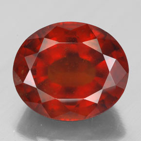 Granato essonite naturale arancione da 8,66 ct, taglio ovale, VS