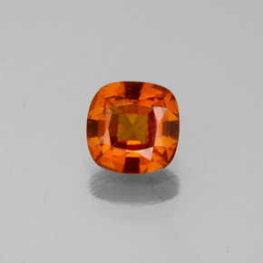 Granato essonite naturale arancione da 0,96 ct, taglio a cuscino, VS-SI