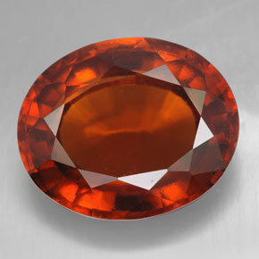 Granato essonite naturale arancione da 9,14 ct, taglio ovale, VS