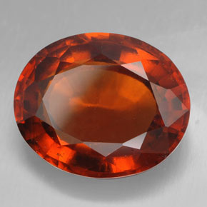 Granato essonite naturale arancione da 9,14 ct, taglio ovale, VS