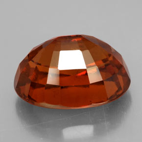 Granato essonite naturale arancione da 6,11 ct, taglio ovale, VS