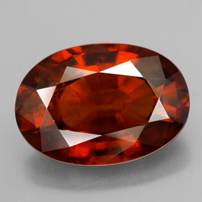 Granato essonite naturale arancione da 9,93 ct, taglio ovale, VS