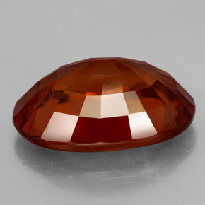 Granato essonite naturale arancione da 9,93 ct, taglio ovale, VS