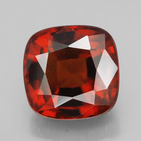 Granato essonite naturale arancione da 8,60 ct, taglio a cuscino, VS