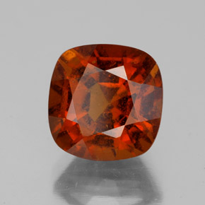 Granato essonite naturale arancione da 4,07 ct, taglio a cuscino, VS-SI