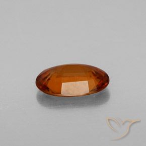 Granato hessonite Arancione scuro naturale da 1.57 ct, Ovale, VS